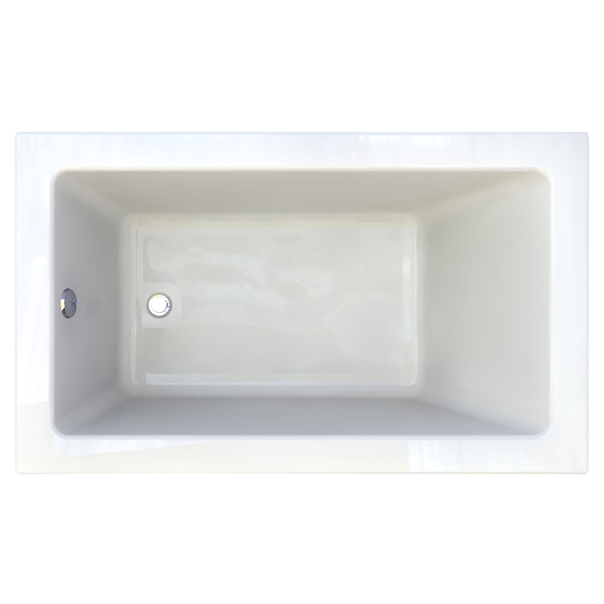 Studio 60 x 36 Inch Drop In Soaking Bathtub With Zero Edge WHITE